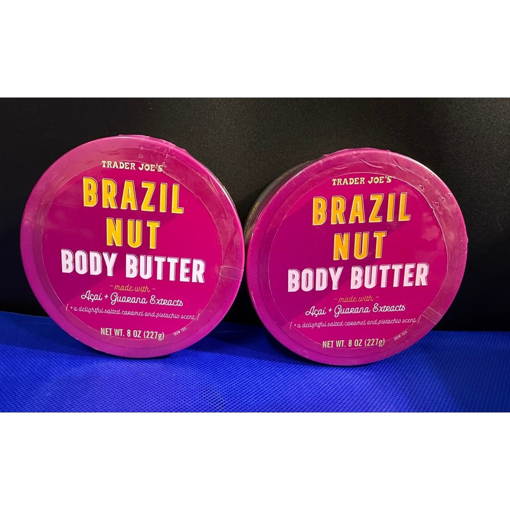 Trader Joes Brazil Nut Body Butter 8 oz Set of 2 New Exp 12 2027‎